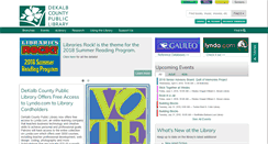 Desktop Screenshot of m.dekalblibrary.org